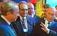 Слева направо: В.Е.Барский, А.А.Макаров, М.Ю.Зурабов